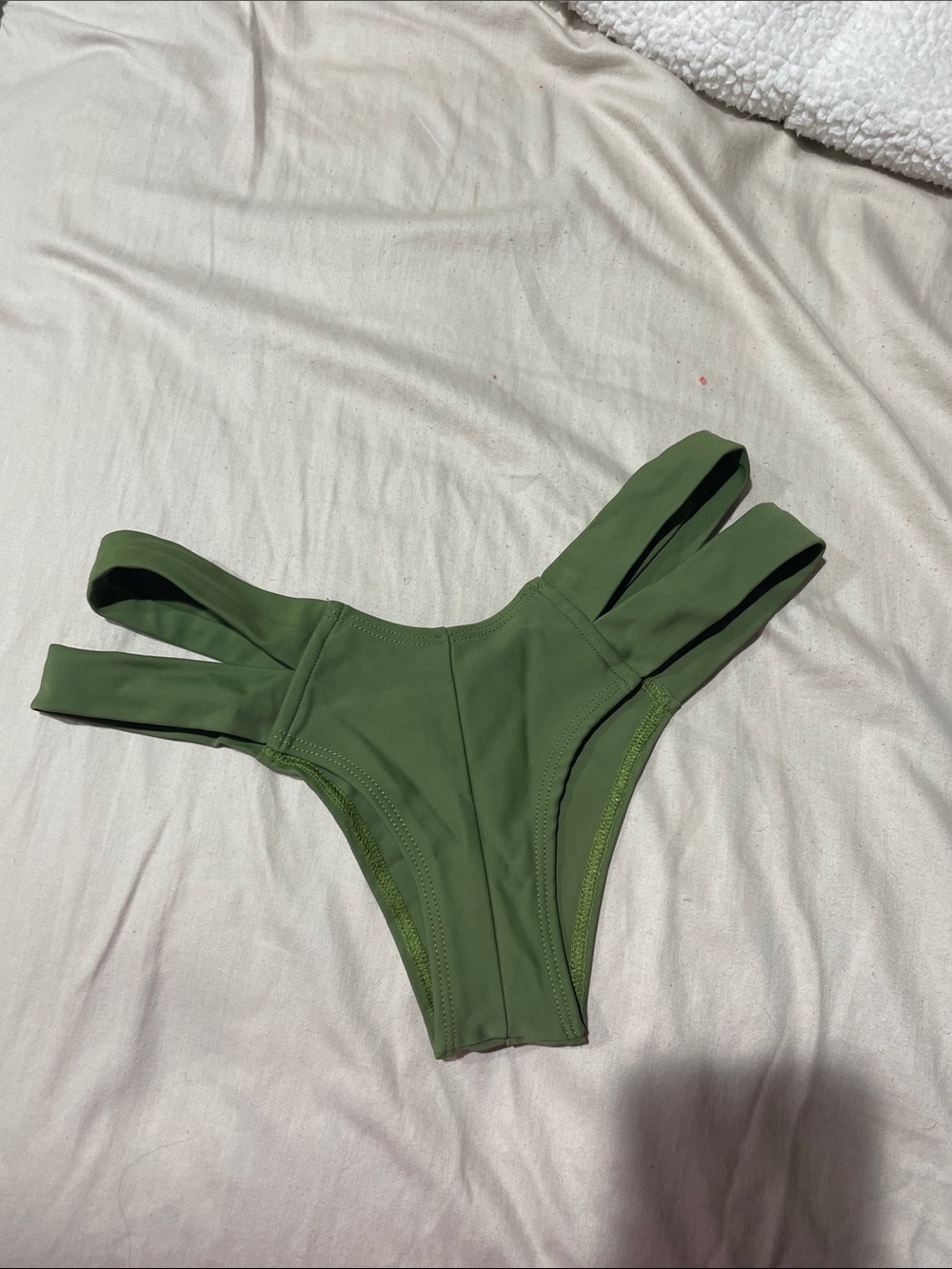 Montce Olive Green Strappy Bikini Bottom